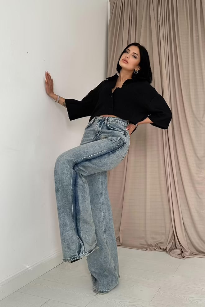 Snow Wash Jeansbroek