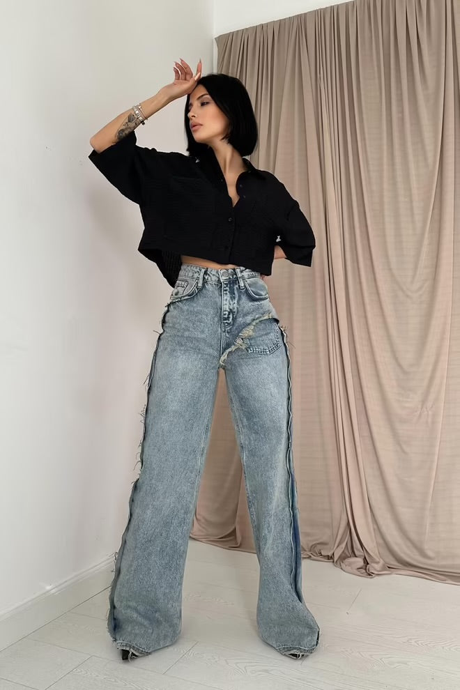 Snow Wash Jeansbroek